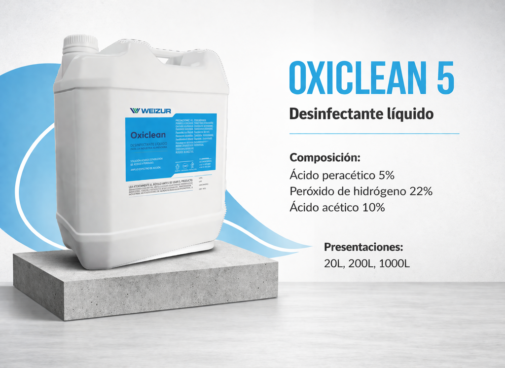 Oxiclean 5 Sanitizante Weizur 7