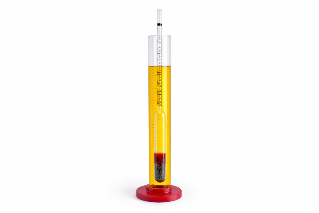 Kit Densimetro Triple Escala+ Probeta + Termometro 1