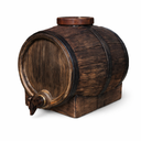 Fermentador Simil Barrica de Roble Plastico 30 lts Con Airlock, Canilla y Tapon de Goma. 1