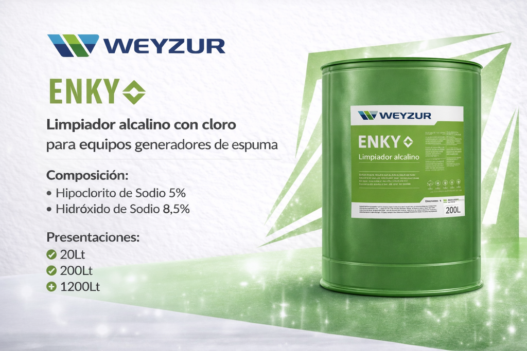 ENKY Weizur Limpiador Alcalino Clorado 1