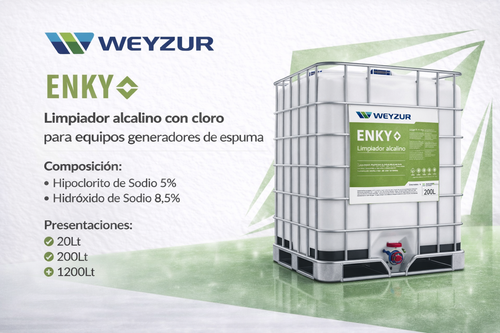 ENKY Weizur Limpiador Alcalino Clorado 2