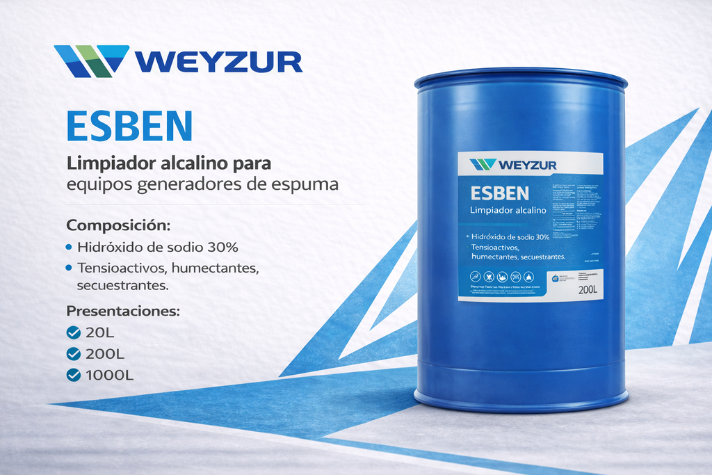 ESBEN Weizur (Limpiador Alcalino No Clorado Espumigeno) 1