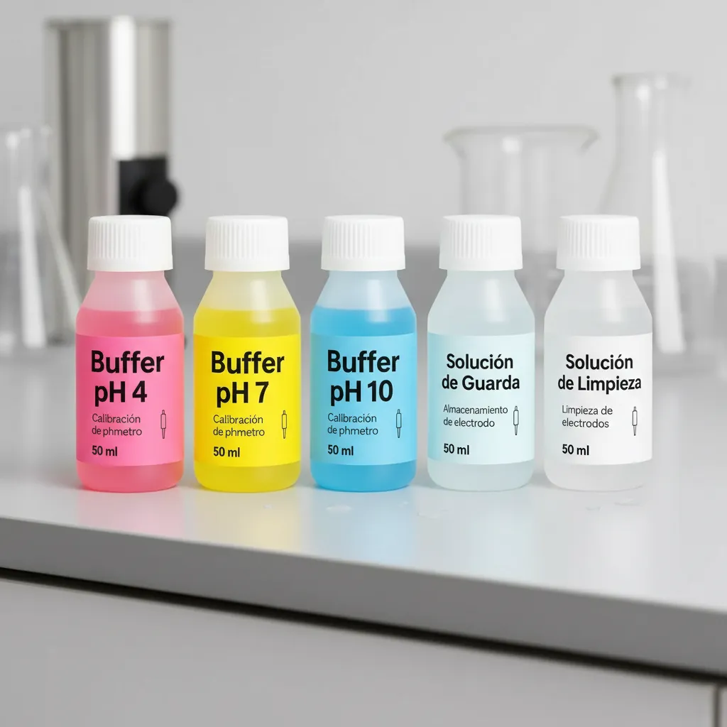 Kit Completo Soluciones y buffer pHmetro