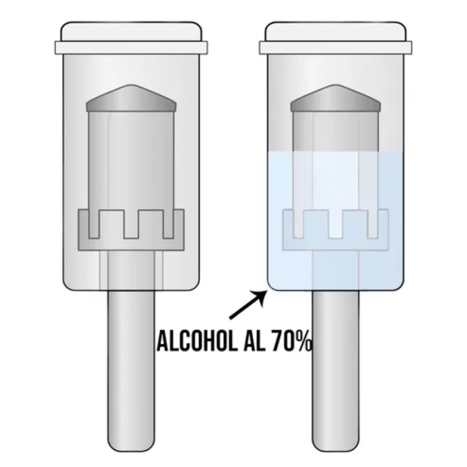 Airlock con Soporte – Trampa de Aire para Fermentador 25L airlock con soporte trampa de aire fermentador 25l cerveza artesanal