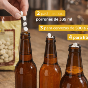 pastillas carbonatadoras para cerveza carbonatacion en botella priming