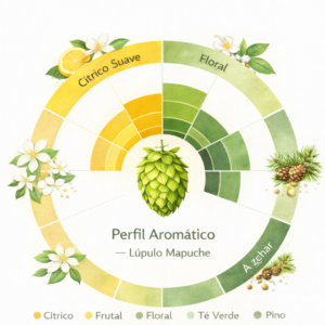 Lupulo mapuche cerveza artesanal insumos cerveceria