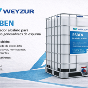 Limpiador alcalino Esben espuma activa uso industrial y comercial 1200