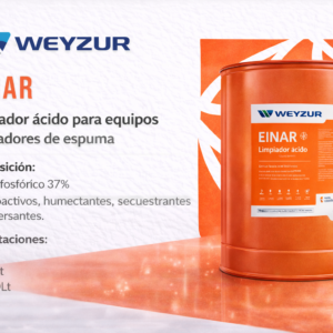 Limpiador ácido Einar desincrustante industrial sarro minerales