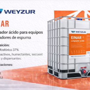 Limpiador ácido Einar desincrustante industrial sarro minerales