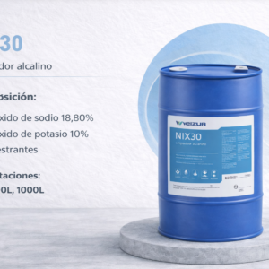 Limpiador alcalino industrial NIX30 sin cloro para limpieza profunda en procesos industriales y alimenticios 200 lt